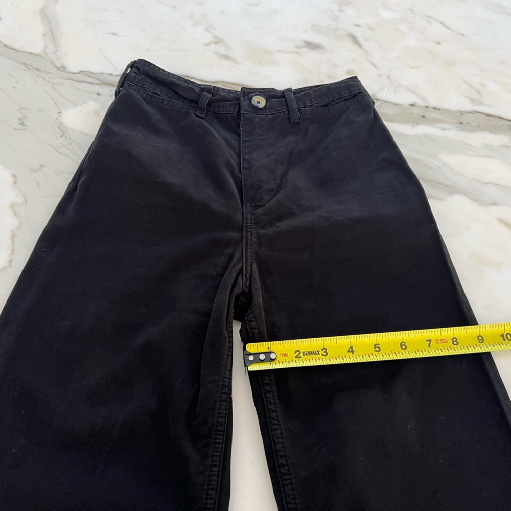 WE THE FREE BLACK COTTON HIGH RISE WIDE LEG JEAN PANTS SIZE US 24 - Picture 13 of 17